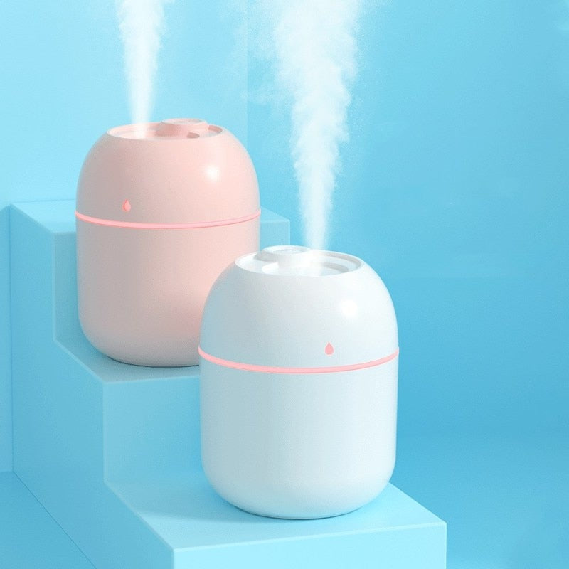 1PCs 220ML Mini Portable Ultrasonic Air Humidifer Aroma Essential Oil Diffuser USB Mist Maker Aromatherapy Humidifiers for Home