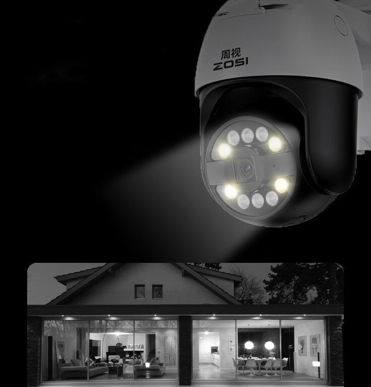 Outdoor panoramic 4K high-definition camera monitoring home network security outdoor waterproof monitor 360 night vision